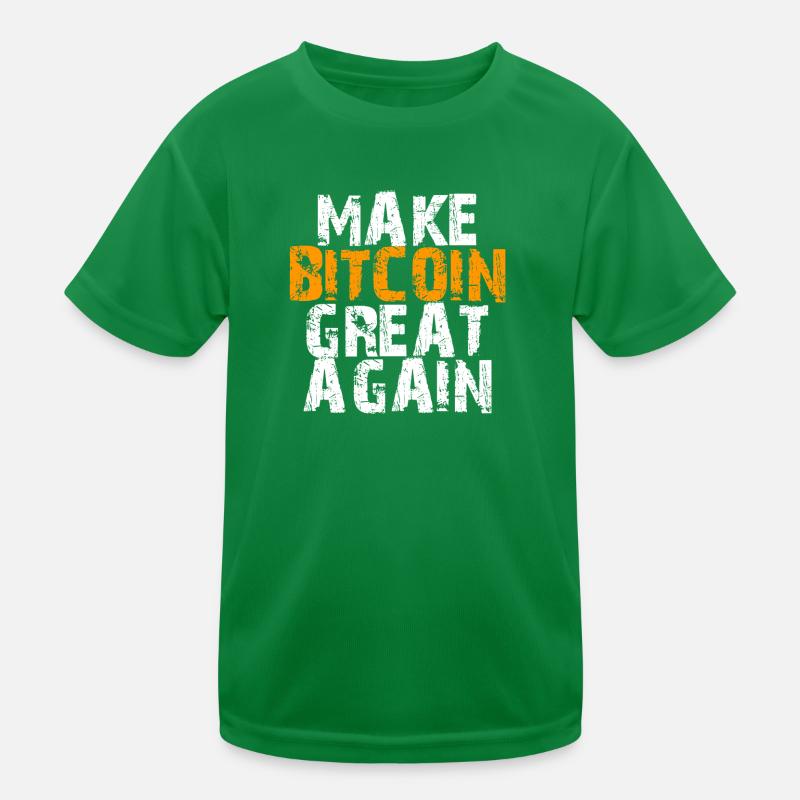 Make Bitcoin Great Again Conception motivante T-shirt sport Enfant
