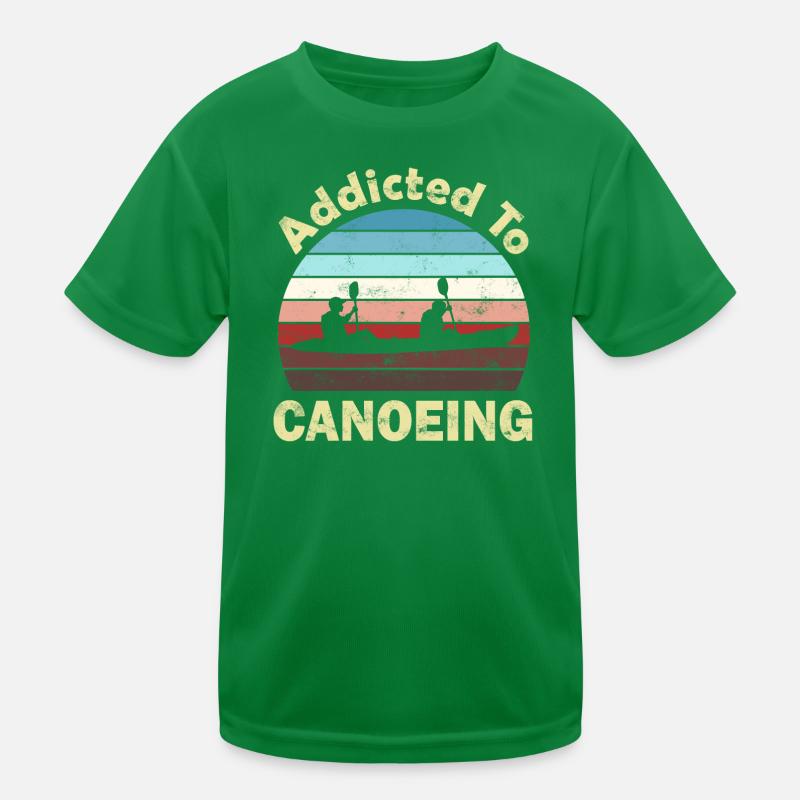 Kanu Kanufahrer Kinder Funktions-T-Shirt