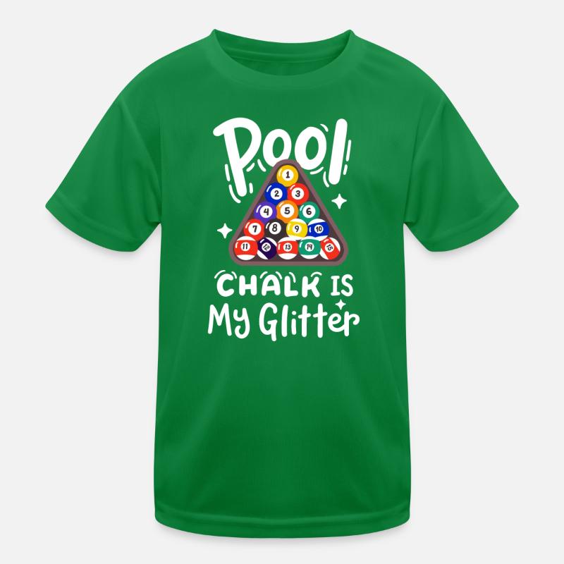 Pool-Billard-Spieler Kinder Funktions-T-Shirt