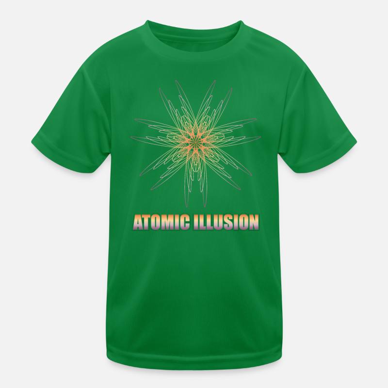 geometrical form ATOMIC ILLUSION Kinder Funktions-T-Shirt