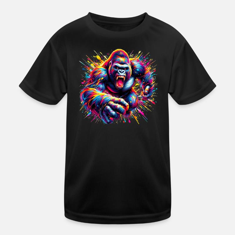 Gorilla Kinder Funktions-T-Shirt
