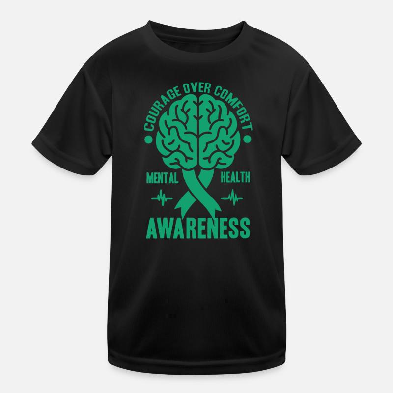 Depression Hilfe - Mental Breakdown - Kinder Funktions-T-Shirt - Schwarz
