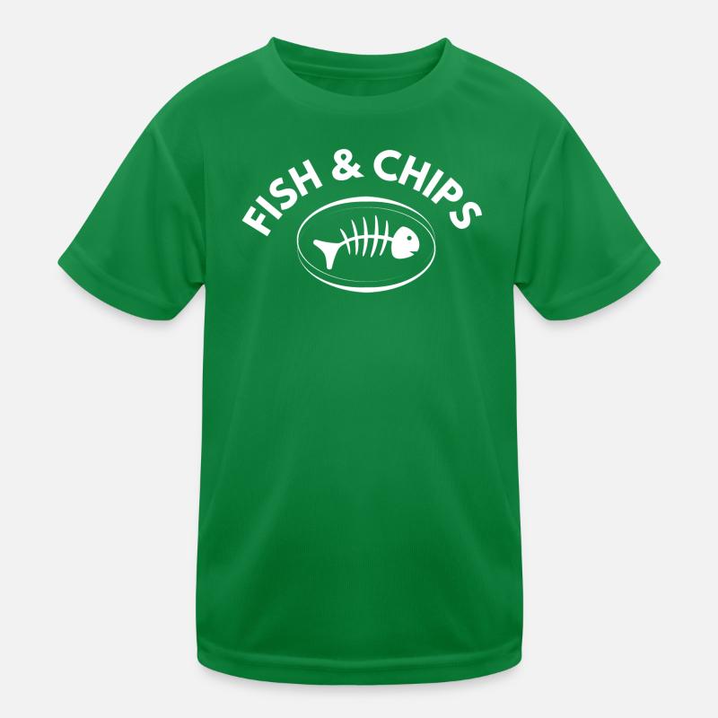 fish and chips, poisson, restauration T-shirt sport Enfant