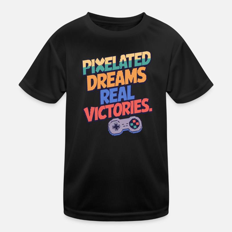 PIXELIGE TRÄUME, ECHTE SIEGE Kinder Funktions-T-Shirt