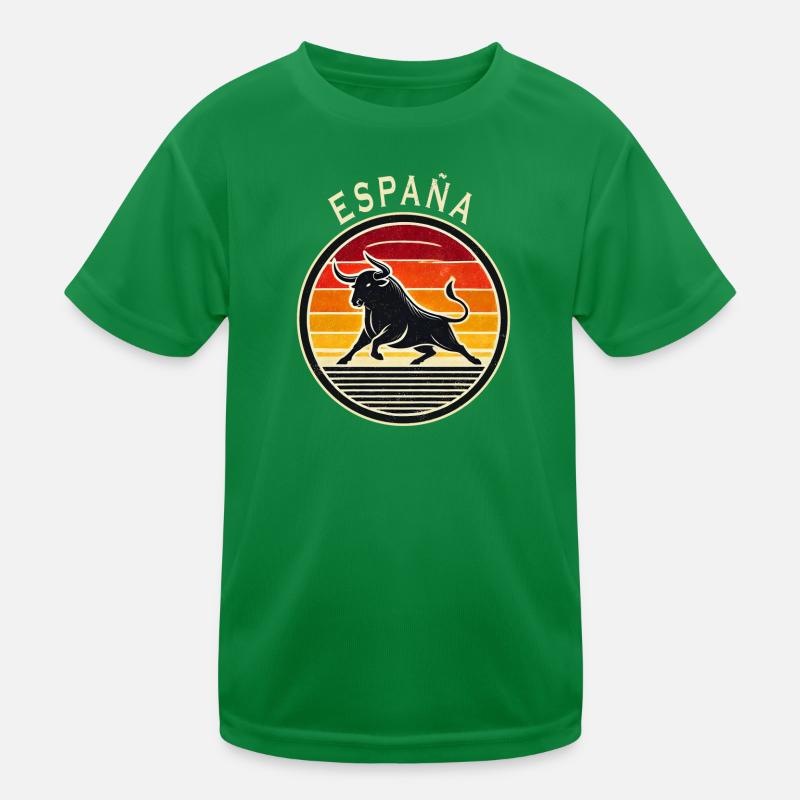 Spanien España Stier Design Kinder Funktions-T-Shirt