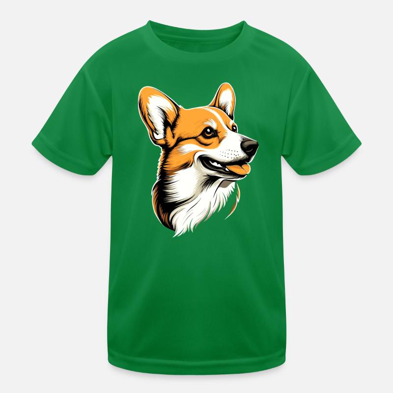Corgi Welsh Corgi Cardigan Hund Süß Waliser Corgis Kinder Funktions-T-Shirt