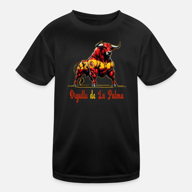 La fierté du design du drapeau de La Palma T-shirt sport Enfant