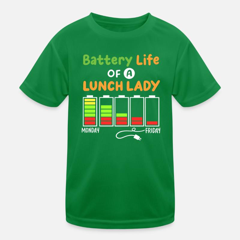 Mitarbeiterin der Schulcafeteria Kinder Funktions-T-Shirt