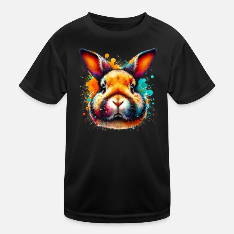 Kaninchen Kinder Funktions-T-Shirt