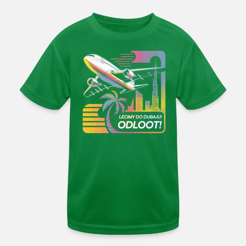 We're flying to Dubai - Odloot! Kids Functional T-Shirt