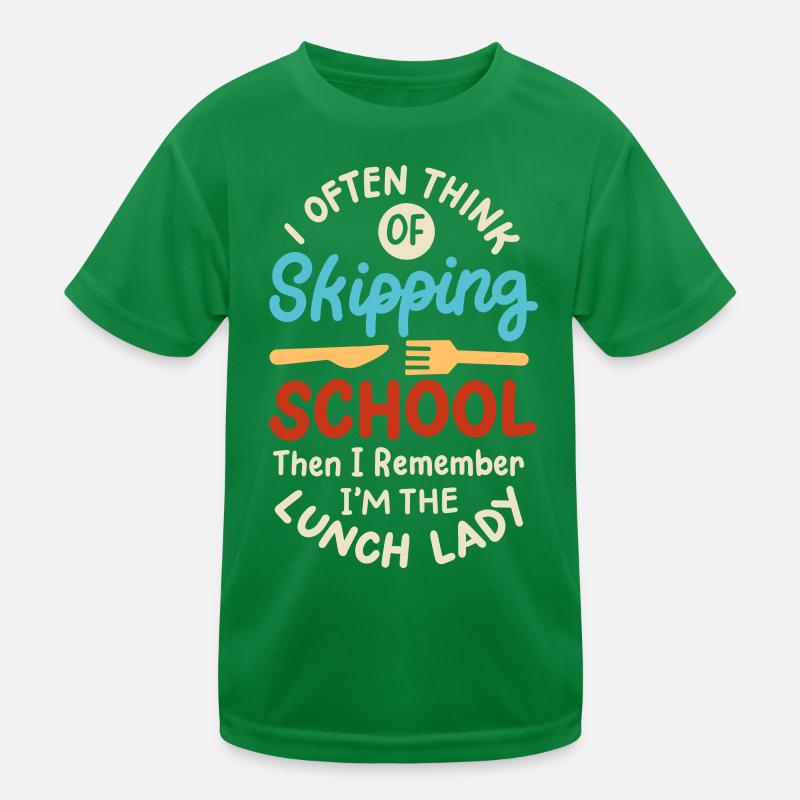 Schule Mitarbeiterin Cafeteria Kinder Funktions-T-Shirt