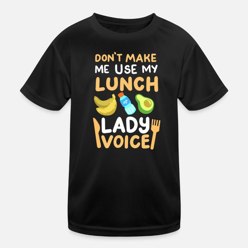 Mittagessen Schule Cafeteria Crew Kinder Funktions-T-Shirt