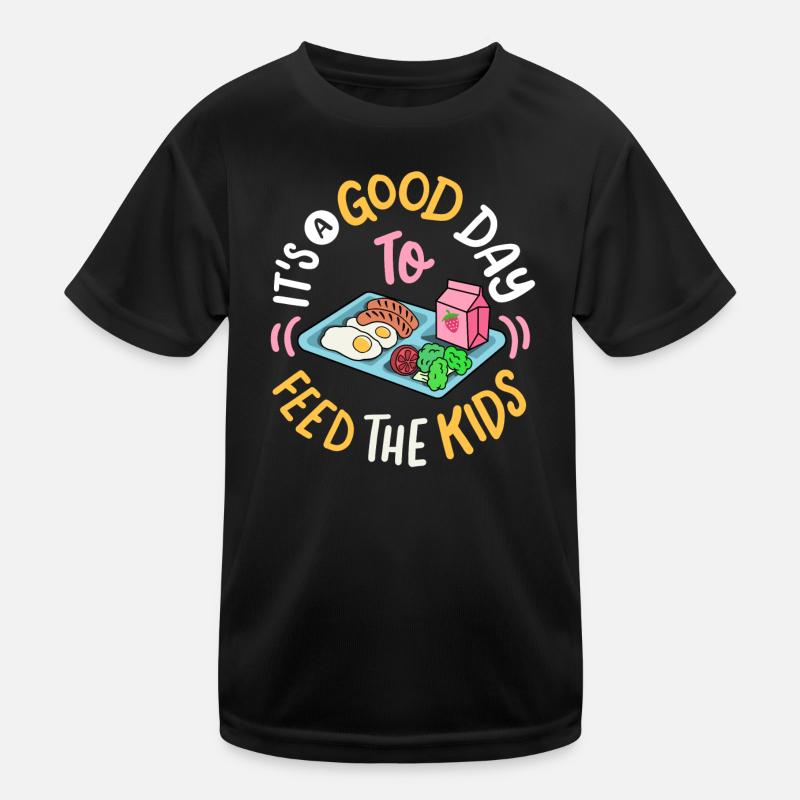 Mitarbeiterin der Cafeteria Kinder Funktions-T-Shirt