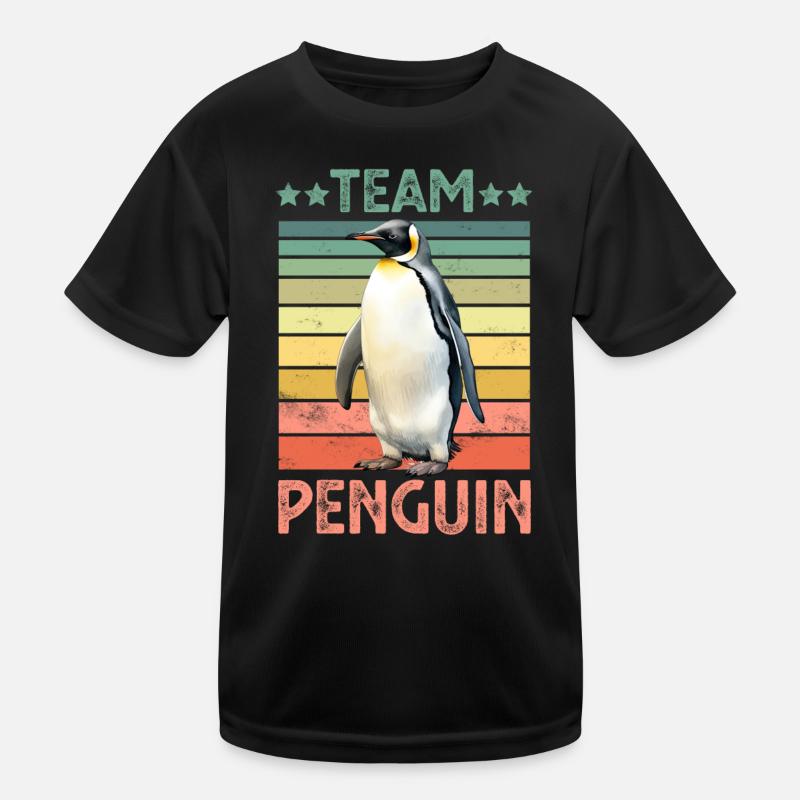 PInguin Emperor Penguin Kids Functional T-Shirt