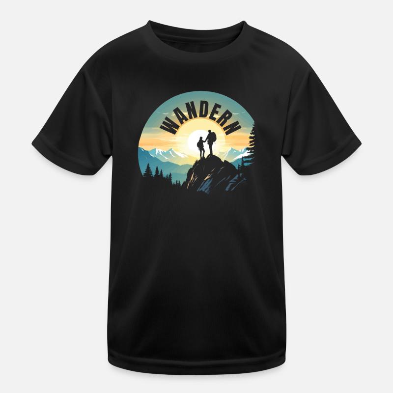 Wandern Kinder Funktions-T-Shirt