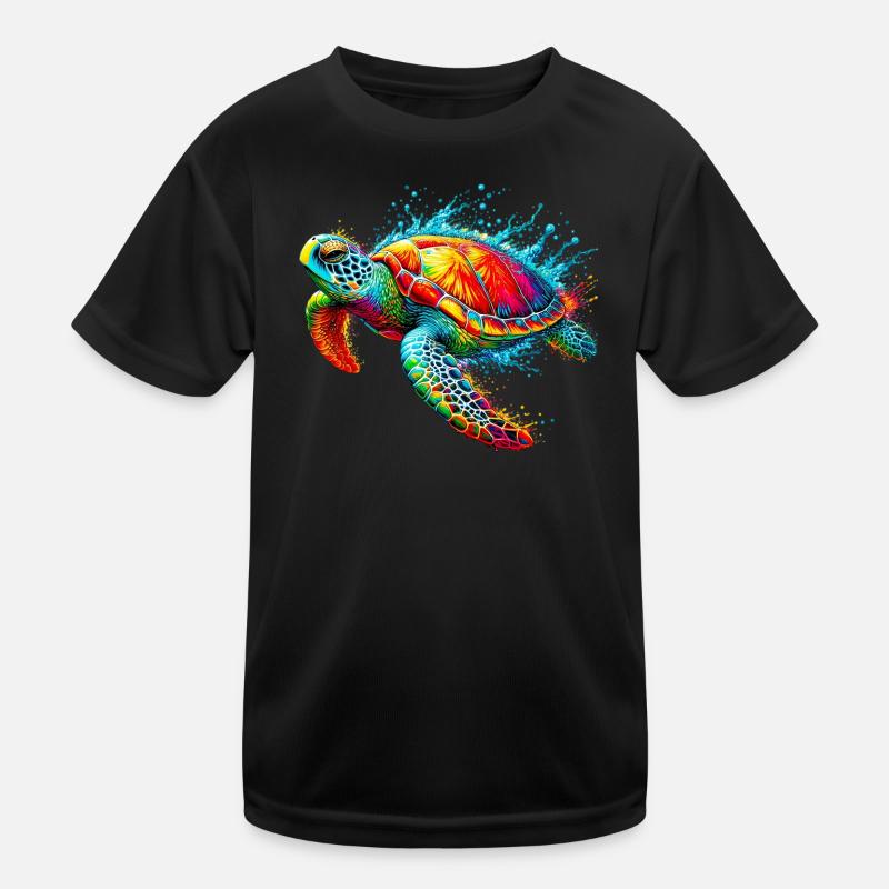 Schildkröte Kinder Funktions-T-Shirt