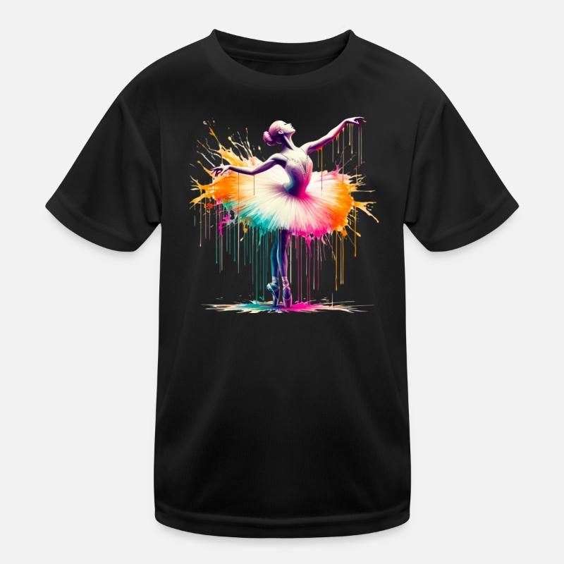 Ballet dancer with tutu Kids Functional T-Shirt