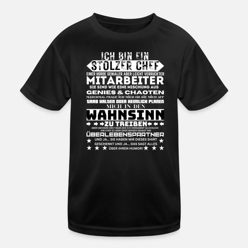 Ich bin der stolze Anführer einer Horde Kinder Funktions-T-Shirt