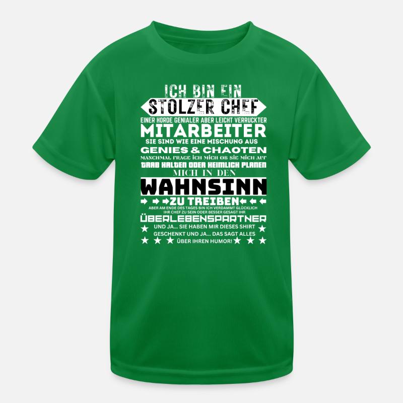 Ich bin der stolze Anführer einer Horde Kinder Funktions-T-Shirt