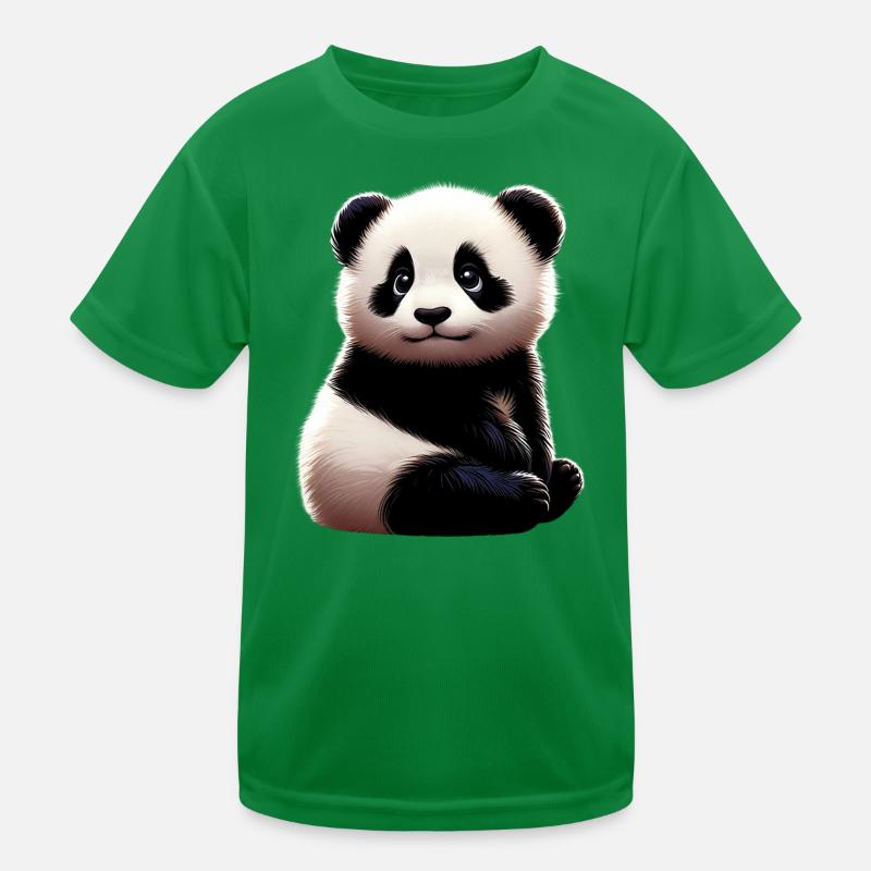 Panda Kinder Funktions-T-Shirt