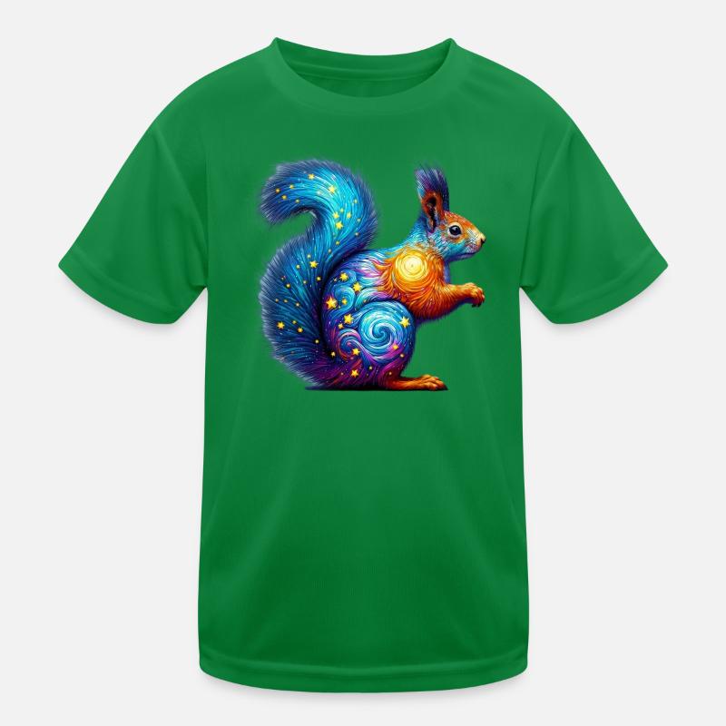 Eichhörnchen Kinder Funktions-T-Shirt