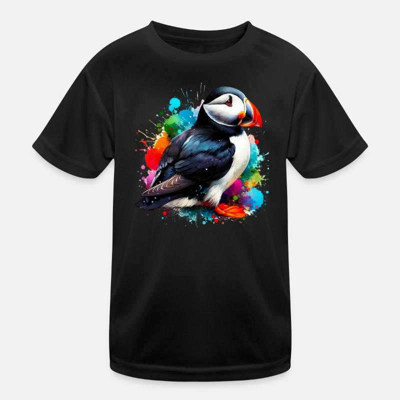 Papageitaucher Kinder Funktions-T-Shirt