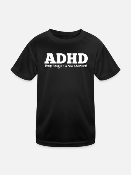 ADHS - Kinder Funktions-T-Shirt - Schwarz
