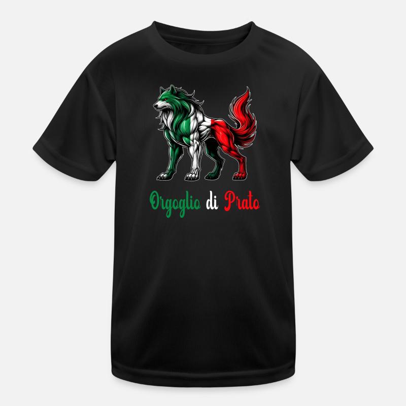 Drapeau de la fierté de Prato en Italie T-shirt sport Enfant