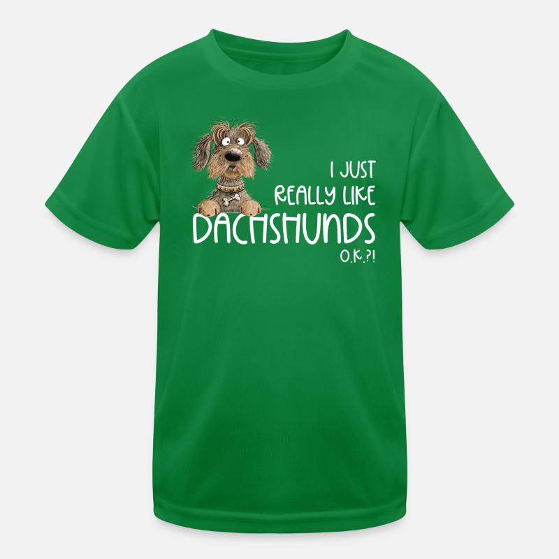 Lustiger Rauhaardackel Hund Dackel Spruch Hunde Kinder Funktions-T-Shirt