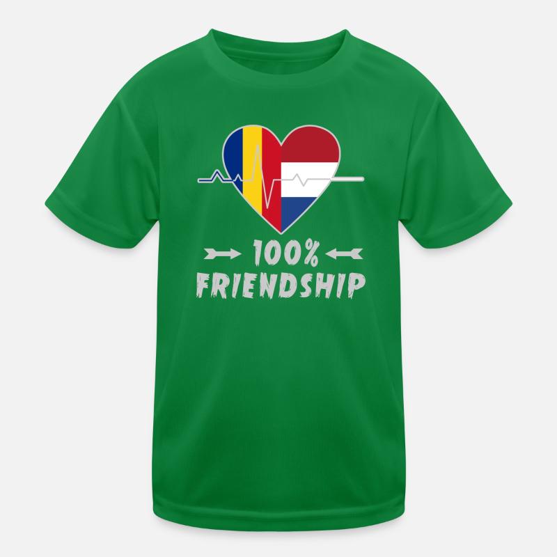 La Roumanie et les Pays-Bas : amitié à 100 % T-shirt sport Enfant