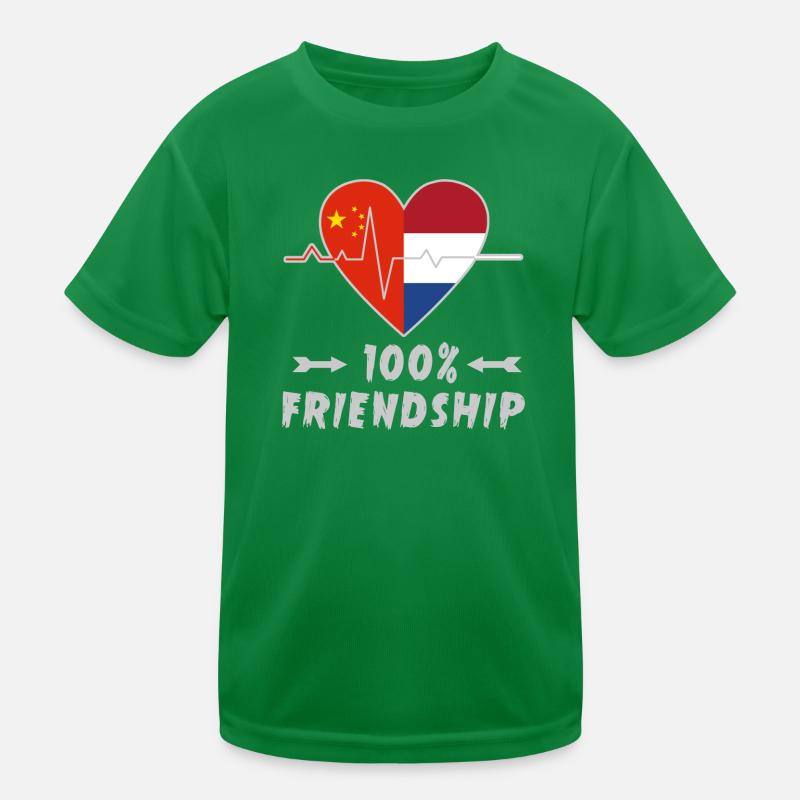 La Chine et les Pays-Bas : amitié à 100 % T-shirt sport Enfant