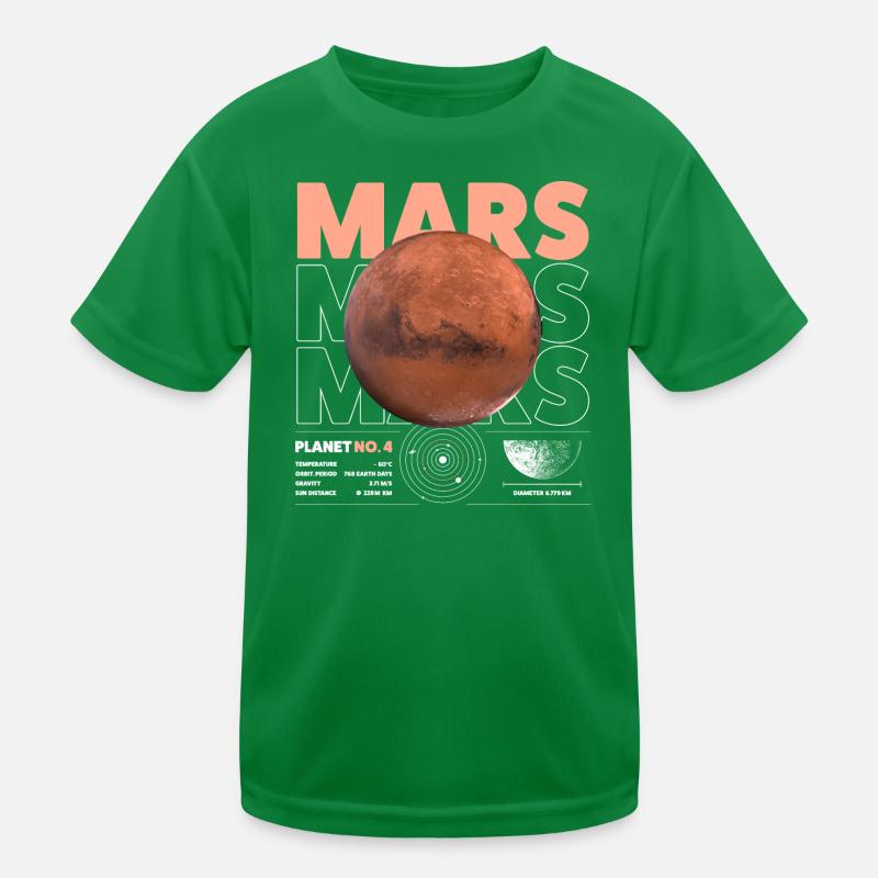 Mars details Kids Functional T-Shirt