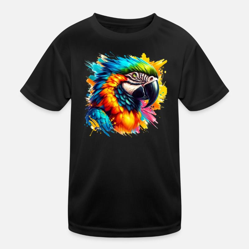 Papagei Kinder Funktions-T-Shirt