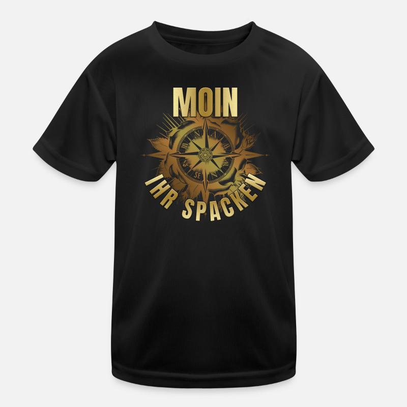 Moin ihr Spacken Kinder Funktions-T-Shirt