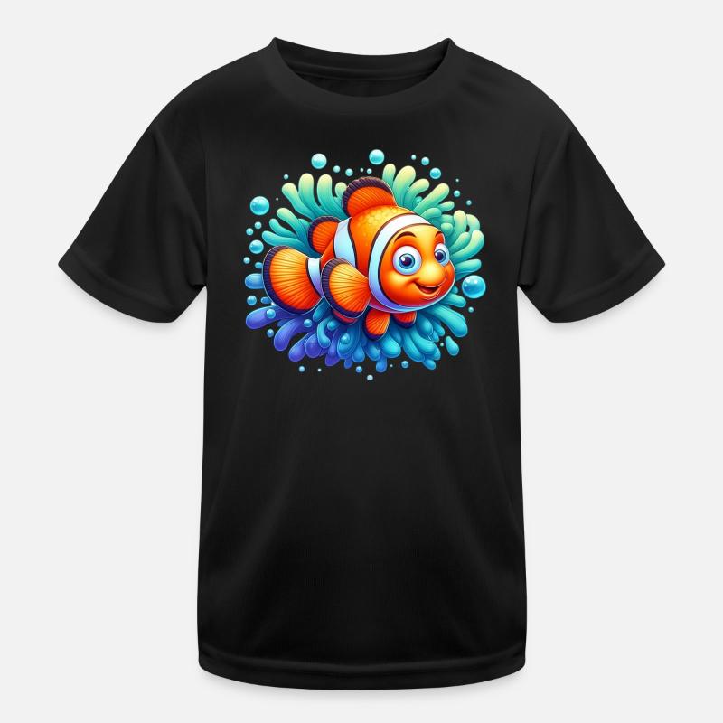 Clownfisch Kinder Funktions-T-Shirt