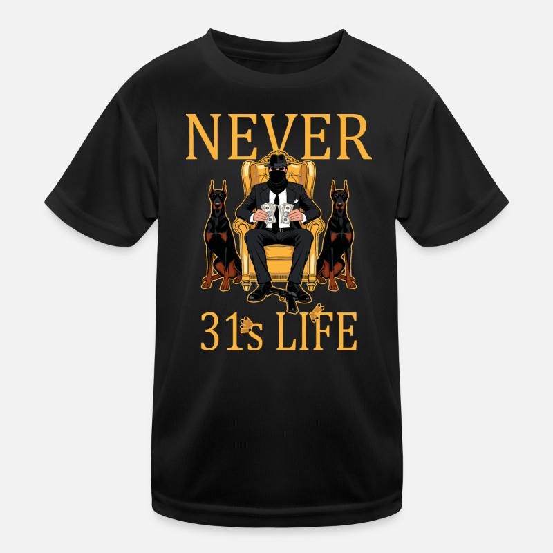 Never 31 Kids Functional T-Shirt