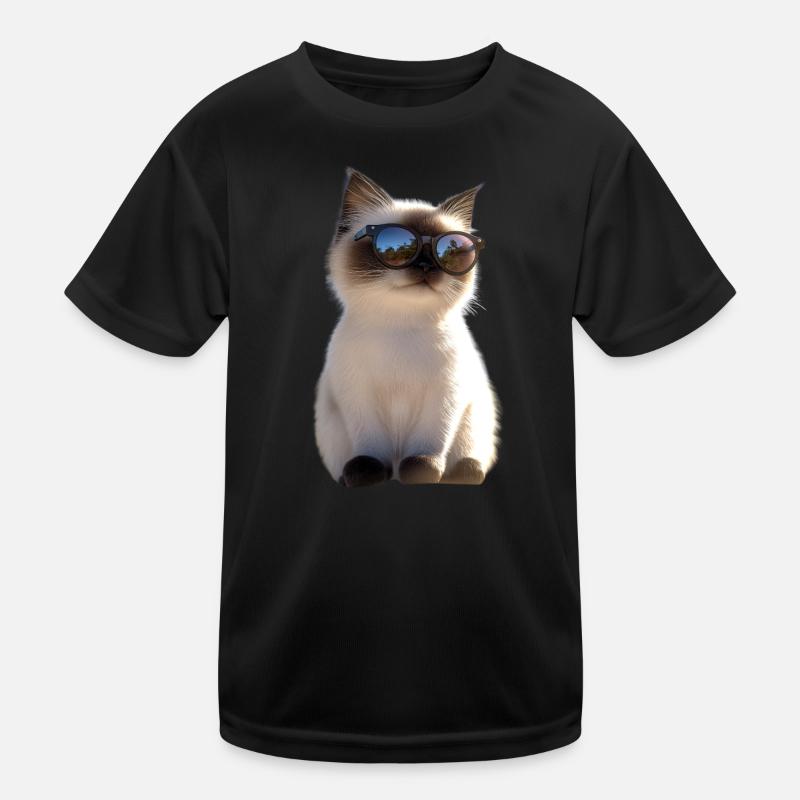 Birma Katze Heilige Birmakatze Süße Birma Katzen Kinder Funktions-T-Shirt
