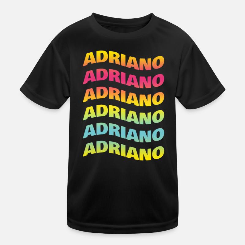 Adriano t-shirt wave effect t-shirt Kids Functional T-Shirt