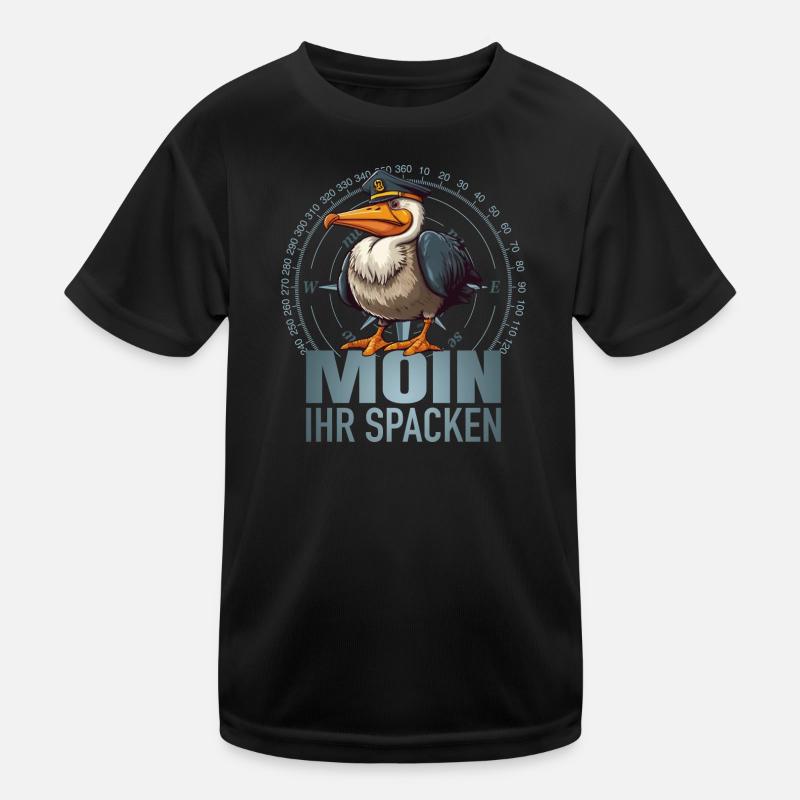 Moin ihr Spacken Kinder Funktions-T-Shirt