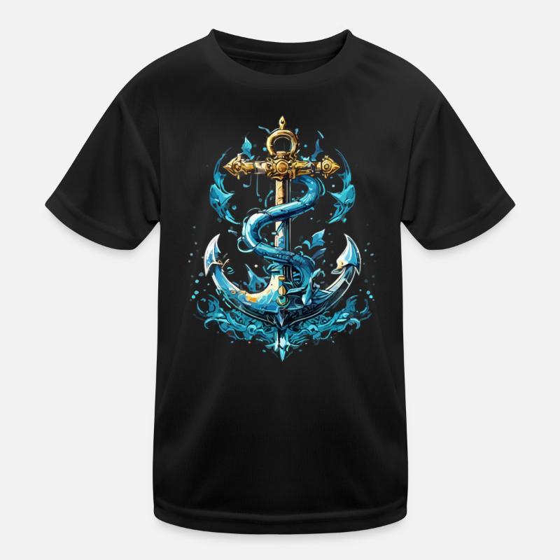 Anker Wasserspritzer Kinder Funktions-T-Shirt