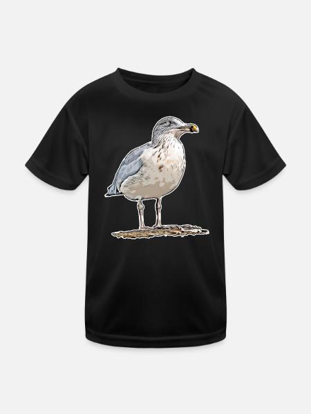 Gull - Kids Functional T-Shirt - black