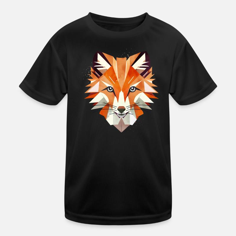 Fascinating fox in warm colours Kids Functional T-Shirt