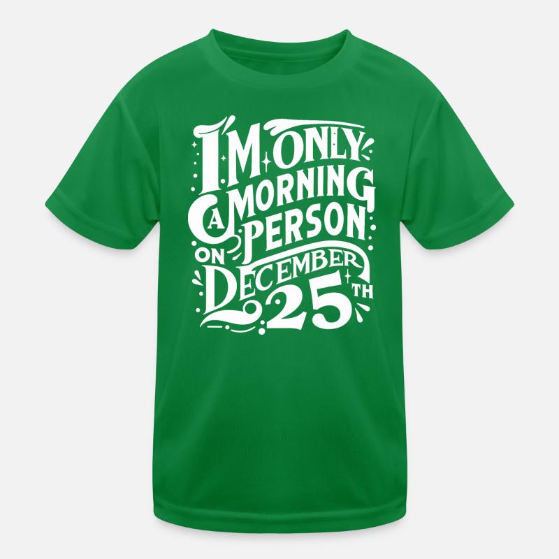 25 décembre blanc T-shirt sport Enfant