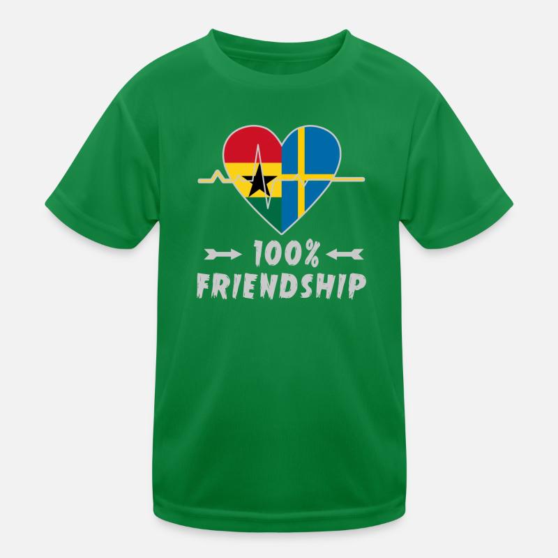 Ghana und Schweden 100% Freundschaft Kinder Funktions-T-Shirt