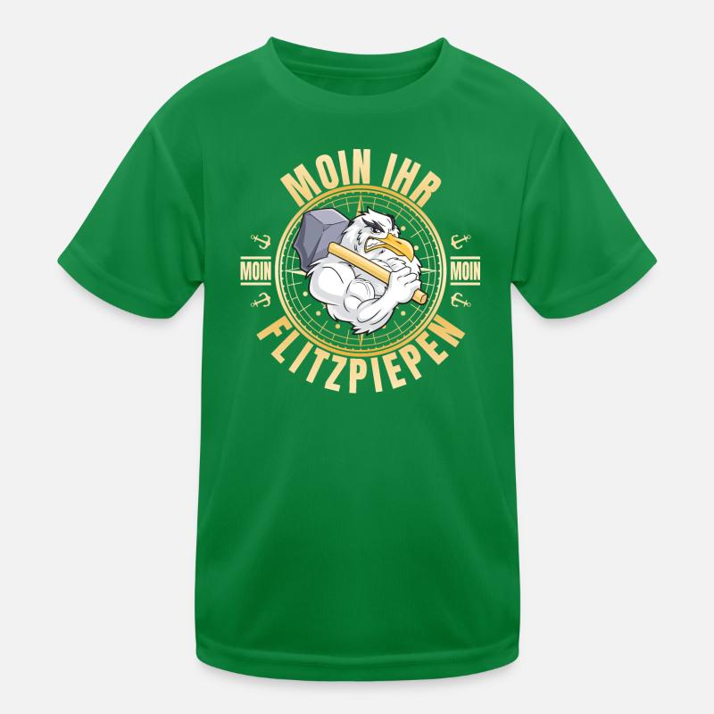 Moin ihr Flitzpiepen Kinder Funktions-T-Shirt