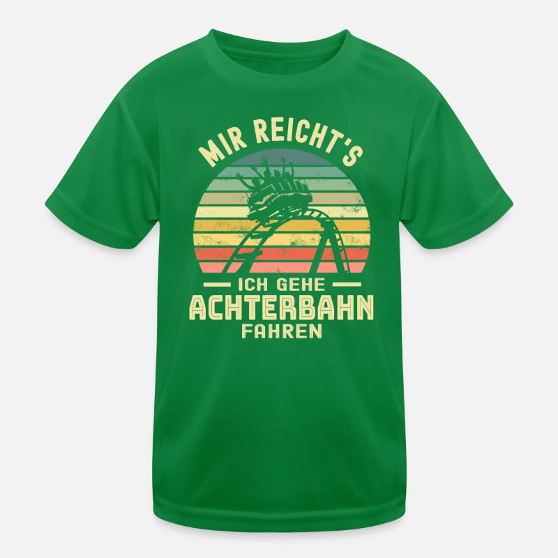 Achterbahn Kinder Funktions-T-Shirt