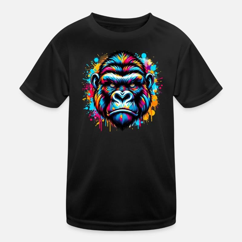 Gorilla Kinder Funktions-T-Shirt