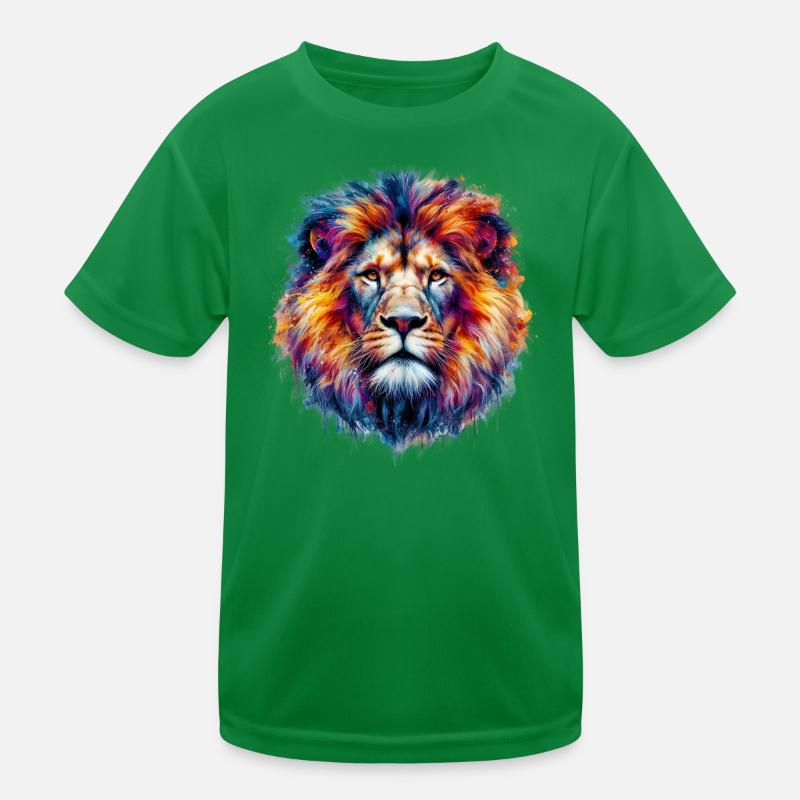 Löwe Kinder Funktions-T-Shirt