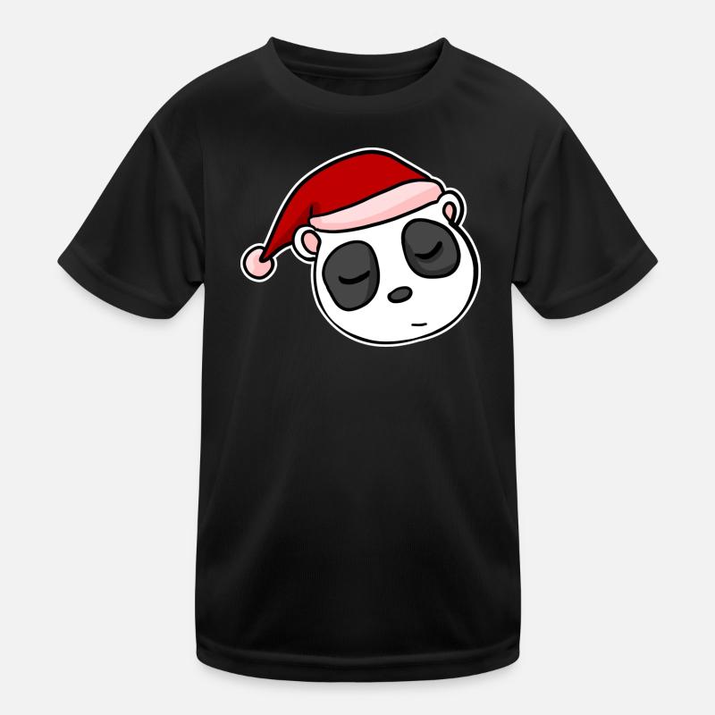 Panda Christmas Christmas Advent Kids Functional T-Shirt