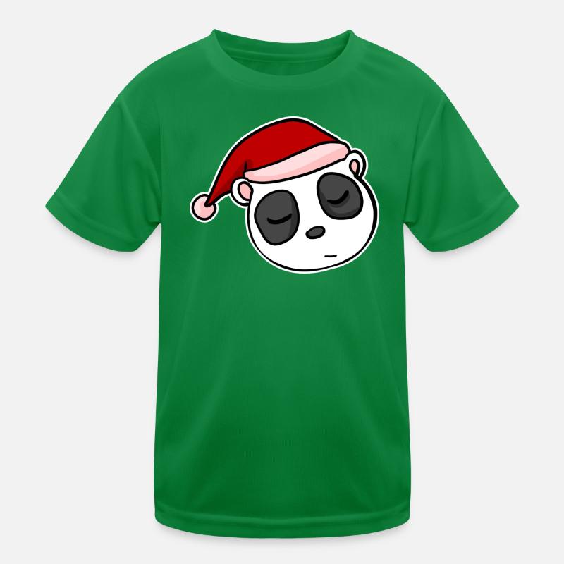 Panda Christmas Christmas Advent Kids Functional T-Shirt
